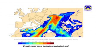 Așteptăm un nor de praf saharian deasupra țării noastre, în aceste zile