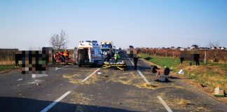 ULTIMA ORĂ Trafic blocat pe E85, la Slobozia Bradului, din cauza unui accident dintre o căruță și un autoturism