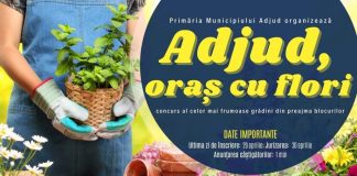 Concurs de primăvară, organizat în orașul de pe Trotuș: ”Adjud, oraș cu flori”