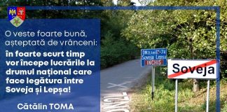 Pregătiri pentru începerea lucrărilor la drumul național 2L Soveja-Lepșa