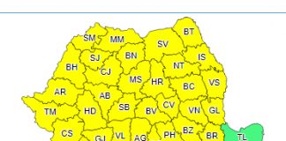 Meteo: vreme instabilă în aproape toată țara, cu vijelii și ploi