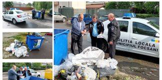 Focșănenii aruncă deșeurile din construcții în pubelele destinate colectării selective. Ce amenzi îi paște