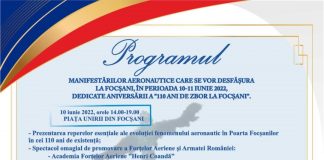 Se reiau activitățile aeronautice pe Aerodromul Focșani/ Pe 10 iunie se împlinesc 110 ani de la primul zbor executat la Focșani