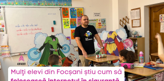 Mulți elevi din Focșani știu cum să folosească internetul în siguranță