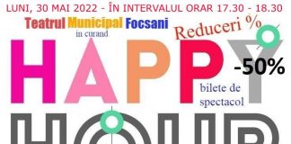 Bilete pentru două comedii, la ”Happy Hour”, la Teatrul Municipal Focșani