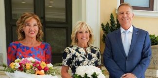 Jill Biden, la București: ‘Poporul român e extraordinar, oamenii primesc atât de mulţi refugiaţi în case şi le oferă inimile lor’