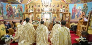 Arhiepiscopul Ciprian a sfințit pictura bisericii noi din Jitia de Jos