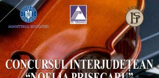Elevii artiști, așteptați la Concursul Interjudețean de Interpretare ”Noelia Prisecaru”