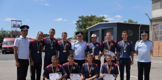 Pompierii vrânceni, câștigătorii Concursului Serviciilor Profesioniste pentru Situații de Urgență, faza interjudețeană