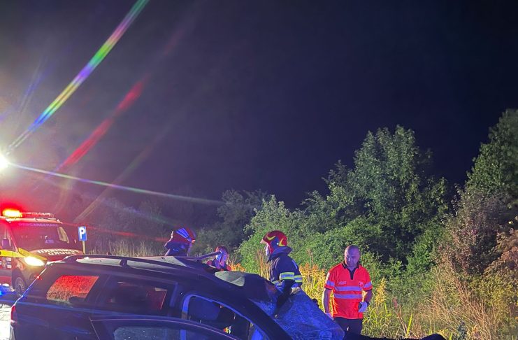 O persoană rănită în accidentul de pe DN 2Da fost descarcerată de pompieri