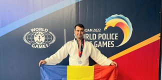 VIDEO-FOTO Polițistul vrâncean Nicolae Enache, argint la judo, la Jocurile Mondiale ale Polițiștilor și Pompierilor