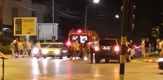 FOTO Minor pe trotinetă, acroșat de o mașină în centrul Focșaniului