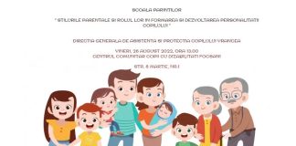 Workshop ”Școala Părinților”: Stilurile parentale și rolul lor în formarea și dezvoltarea personalității copilului