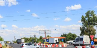 S-a finalizat sensul giratoriu de pe E85, zona Peco Cotești