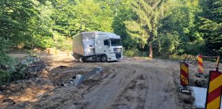 Un tir a blocat DN 2L