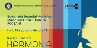 Recital cameral, peste o săptămână, pe esplanada Teatrului Municipal Focșani