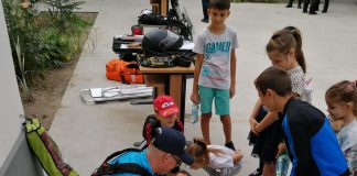 FOTO Elevi de la Școala „Ștefan cel Mare” au petrecut o zi de tabără alături de jandarmi