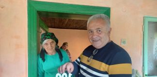 FOTO Bătrână din Poiana Cristei, sărbătorită la împlinirea a 100 de ani