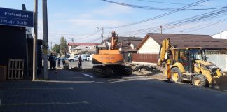 VIDEO Țeava de gaze smulsă din pământ de „Dorel”, greu de reparat