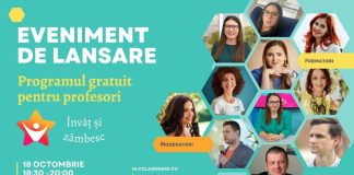 Lansarea online a programului gratuit de formare continuă „Învăț și Zâmbesc” pentru educatori, învăţători şi profesori
