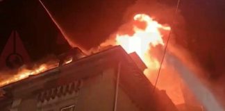 Incendiu la Arhiepiscopia Tomisului