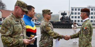 FOTO Ziua Armatei Române, sărbătorită de militari vrânceni în baza de instrucție din Polonia