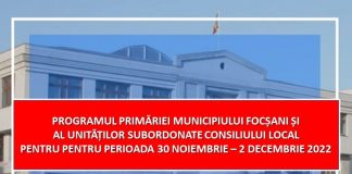 Liber în administrația publică, în minivacanța de 1 Decembrie/ Programul de la Administrația Piețelor, Starea Civilă, Transport Public și celelalte servicii locale