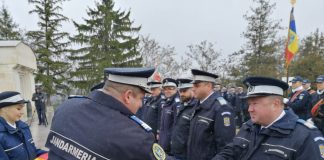 Jandarmi din Vrancea și Bacău, înaintați în grad la Mausoleul Eroilor de la Mărăști