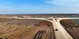 VIDEO Imagini de actualitate ale lucrărilor de la Autostrada Buzău-Focșani, sectorul de la nordul Focșaniului