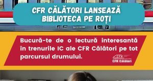 Călătorești și citești: cărți de împrumut, pentru lectură în timpul călătoriei, în câteva trenuri Intercity