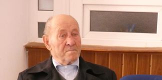 Veteranul de război Ștefan Anastasiu, ajuns la vârsta de 100 de ani, a fost înaintat în grad și sărbătorit de armată și Primăria Vidra