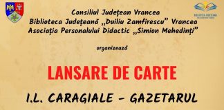 Lansare de carte, astăzi, la Biblioteca Județeană ”Duiliu Zamfirescu”