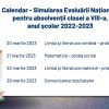 calendar simulare evaluare