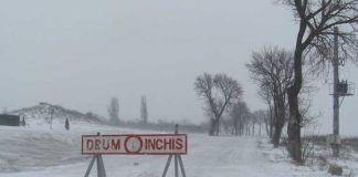 Drumurile județene și naționale închise traficului rutier, din cauza viscolului, la ora 12:00