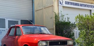 FOTO Un Renault 12 Sinpar, asemănare izbitoare cu Dacia 1300, adus la Registrul Auto Român Vrancea pentru eliberarea certificatului