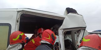 Accident E85, Mărășești: persoană rănită, scoasă din mașină de pompierii de la descarcerare