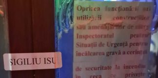 ISU Vrancea: amendă și suspendarea temporară a activității pentru un agent economic din județ