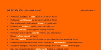VeDem Just: Măsuri propuse pentru combaterea violenței în școli