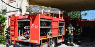 Exercițiu ISU la Spitalul Militar Focșani