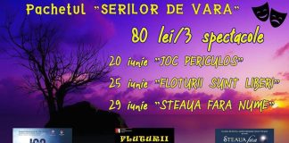 Reprezentații teatrale în luna iunie, incluse în promoția de ”vară”