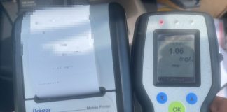 Alcoolemie peste 1 la mie depistată la un șofer în Adjudu-Vechi