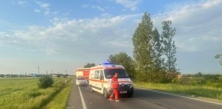 Două persoane rănite într-un accident produs la Bordeasca Veche