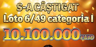 Câștigul de 10 milioane de euro de la loto 6/49, obținut cu un bilet jucat la o agenție din București