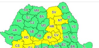 Cod galben de furtună și în Munții Vrancei