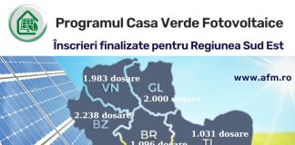 Aproape 2.000 de vrânceni au reușit să se înscrie în Programul ”Casa Verde Fotovoltaice”