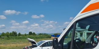 Accident pe E85, la Urechești. Un autoturism și o autoutilitară, implicate în eveniment
