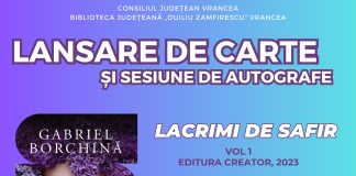 Un tânăr scriitor din Vrancea își lansează prima carte la Galeriile de Artă