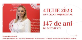 Crucea Roșie Română împlinește 147 de ani în slujba binelui