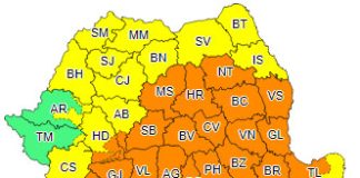 Meteo: caniculă, dar și alerte de furtuni, până mâine dimineață