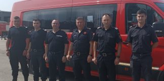 FOTO Șase pompieri vrânceni, în contingentul care sprijină autoritățile din Grecia la monitorizarea zonelor cu risc de incendiu
